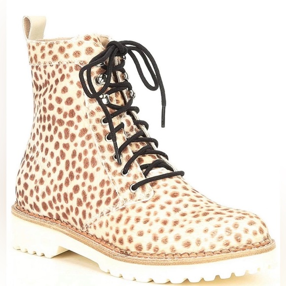 Dolce Vita Shoes - Dolce Vita Avena animal print calf hair Chukka lace up boot size 7.. NIB..